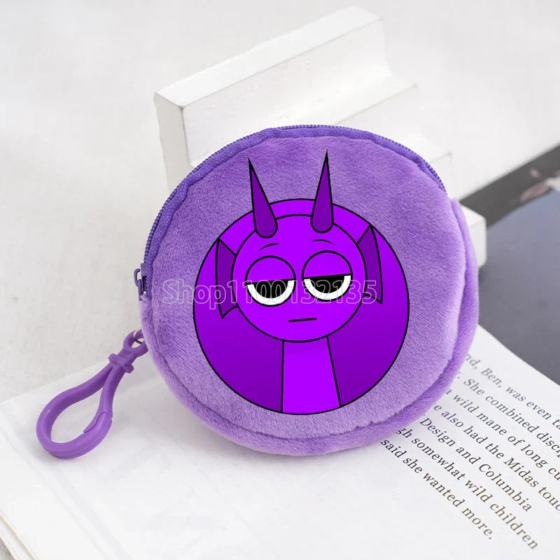 Sprunki Coin Purse Wallet Kawaii Game Cartoon Anime Portable Money Coin Storage Bag Cute Mini Card Purses Key Organiser Gifts