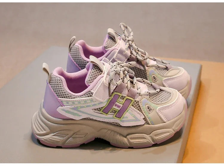 Boys & Girls Fashion Casual Sneakers Kids Flat Baby Toddler Outdoor Shoes Kids Trend Chic Running Shoes Basketball Shoes
