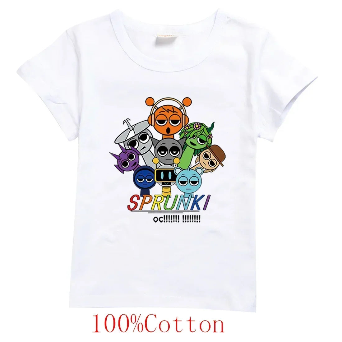 Spurki Horror Game Incrediblebox Printed Children's Short Sleeve T-shirt Summer Fashion Kid Tshirt Baby Tee Top Boy Girl Clothes