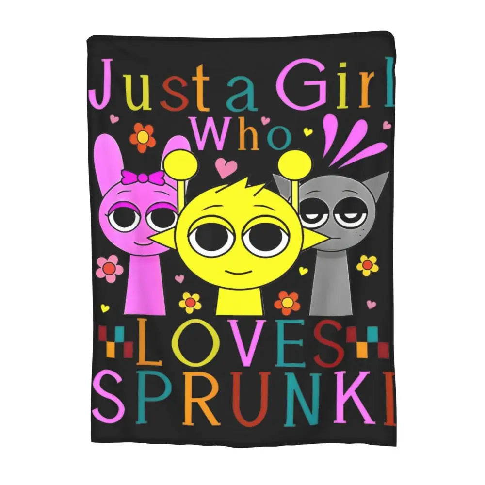 Sprunki Blanket Super Soft Warm Throw Blankets for Sofa Multiple Sizes Bedspreads