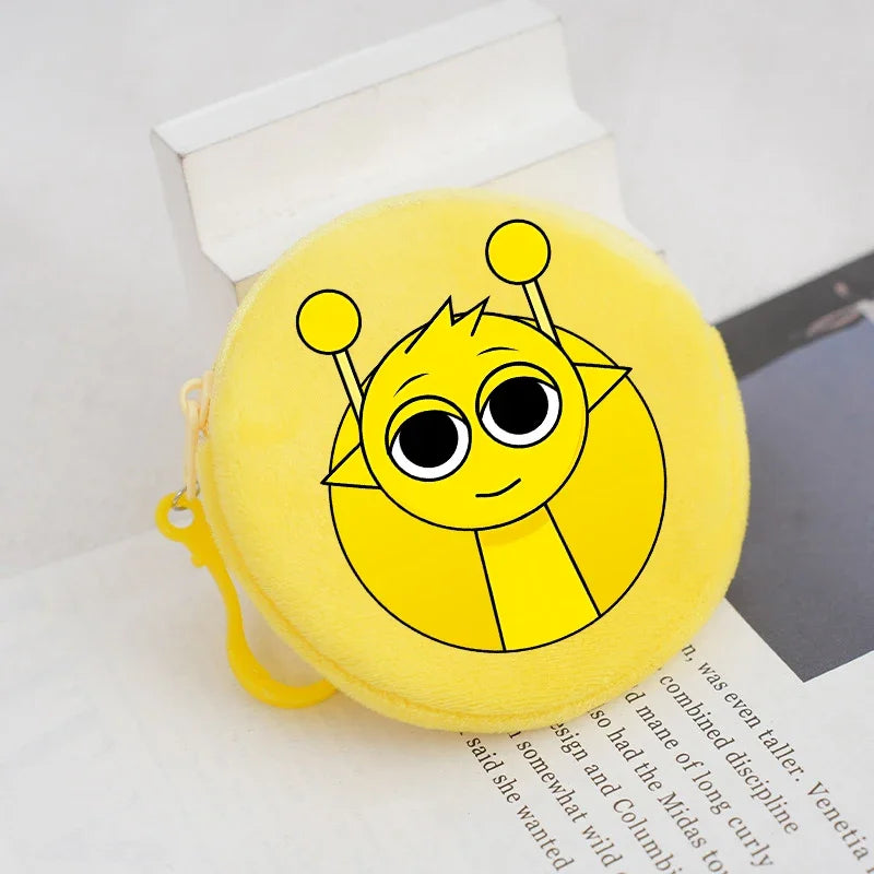 Sprunki Coin Purse Wallet Kawaii Game Cartoon Anime Portable Money Coin Storage Bag Cute Mini Card Purses Key Organiser Gifts