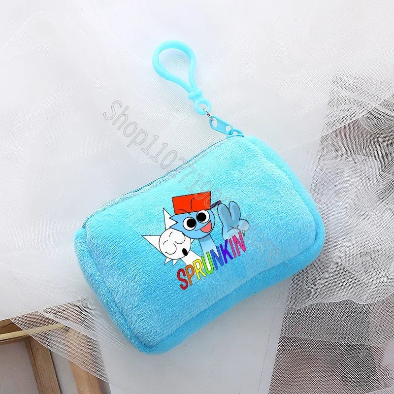 Sprunki Wallet Incredibox Cute Purse Cartoon Game Print Coin Purses Portable Large Capacity Fashion Wallets Birthday Party Gifts