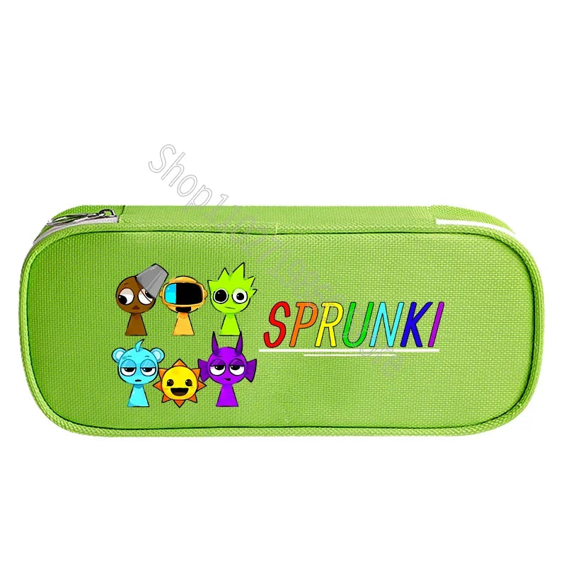 Sprunki Incredibox Cute Stationery Fashion Pencil Cases Cartoon Anime Game Print Bags School Office Supplies Pen Bag Party Gifts