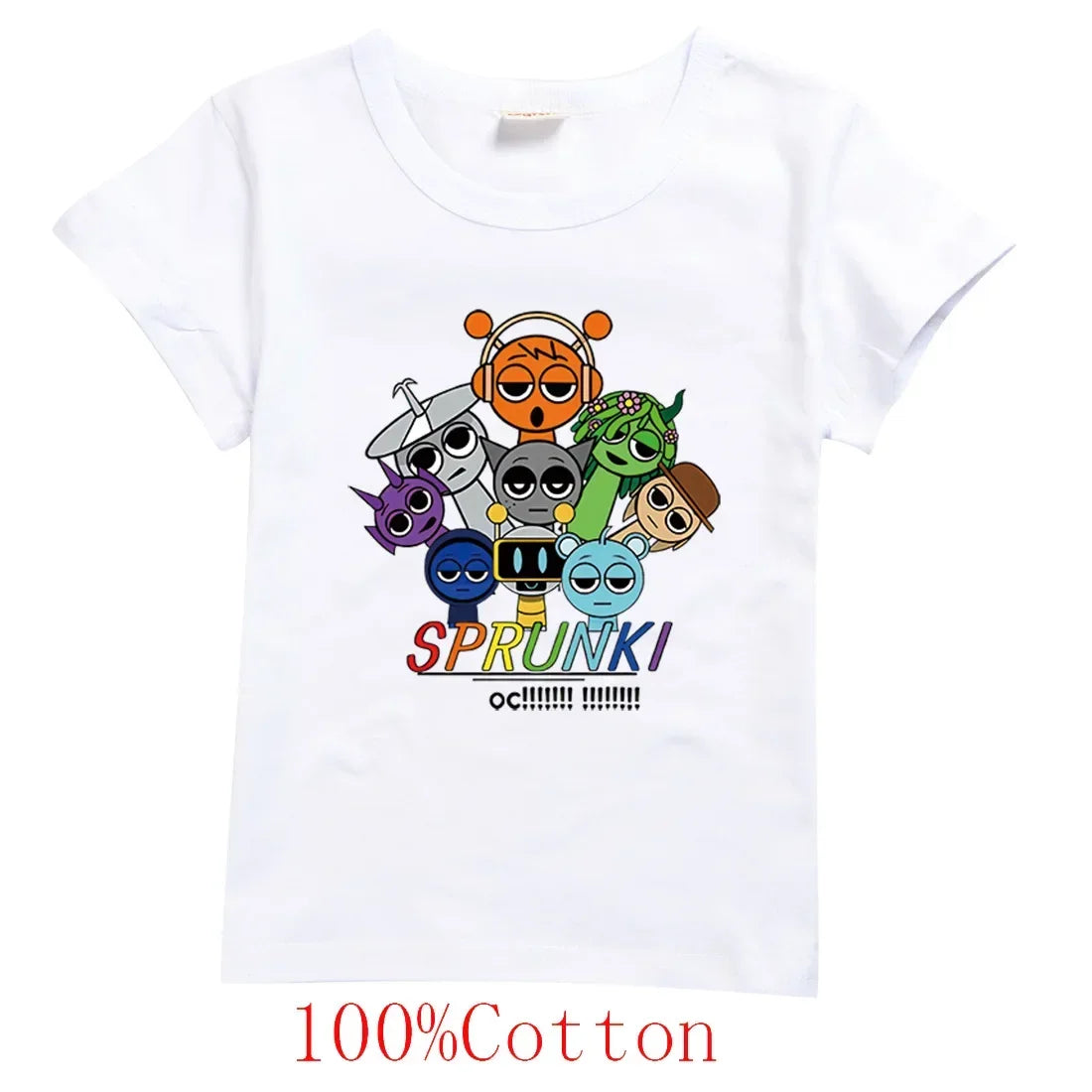 Spurki Horror Game Incrediblebox Printed Children's Short Sleeve T-shirt Summer Fashion Kid Tshirt Baby Tee Top Boy Girl Clothes