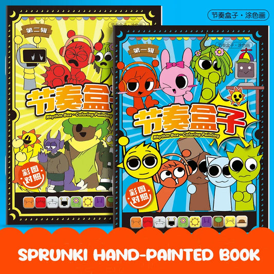 Sprunki Cartoon Sketch Copy Drawing Beginner Study Zero Foundation Sketching Album Kids Pen Control Training Book Boys Girl Gift