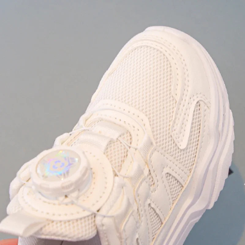 Kids Shoes for Boy Spring Autumn School Children White School Tennis Sneakers Breathable Fashion Girls Chunky Basketball Shoes