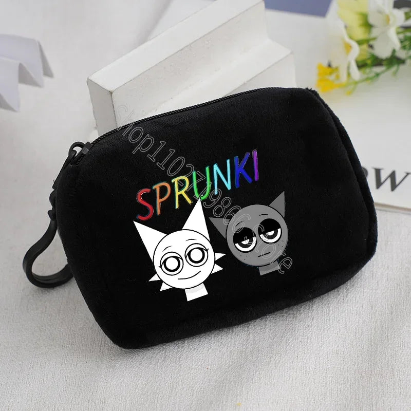 Sprunki Wallet Incredibox Cute Purse Cartoon Game Print Coin Purses Portable Large Capacity Fashion Wallets Birthday Party Gifts