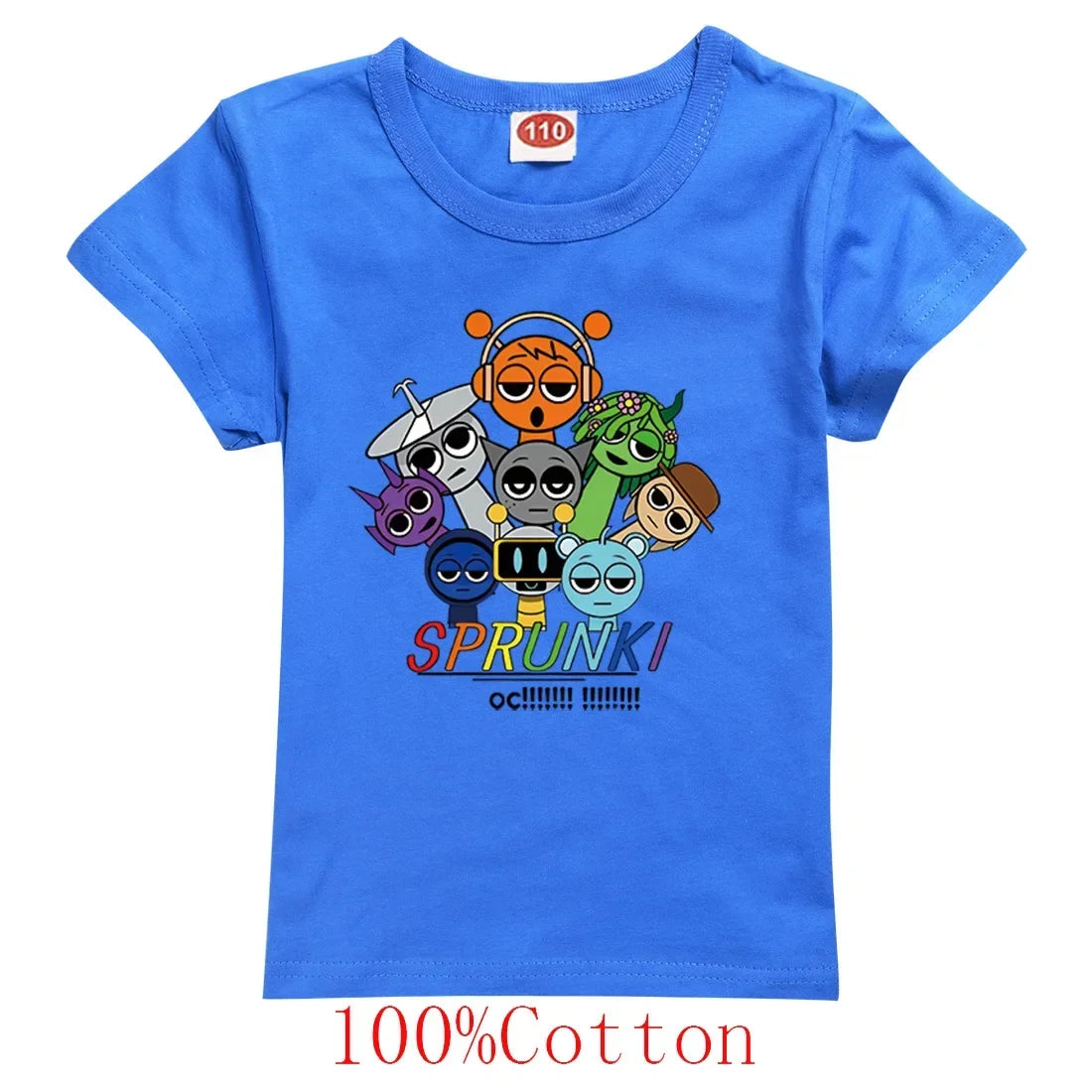 Spurki Horror Game Incrediblebox Printed Children's Short Sleeve T-shirt Summer Fashion Kid Tshirt Baby Tee Top Boy Girl Clothes