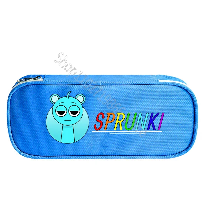 Sprunki Incredibox Cute Stationery Fashion Pencil Cases Cartoon Anime Game Print Bags School Office Supplies Pen Bag Party Gifts