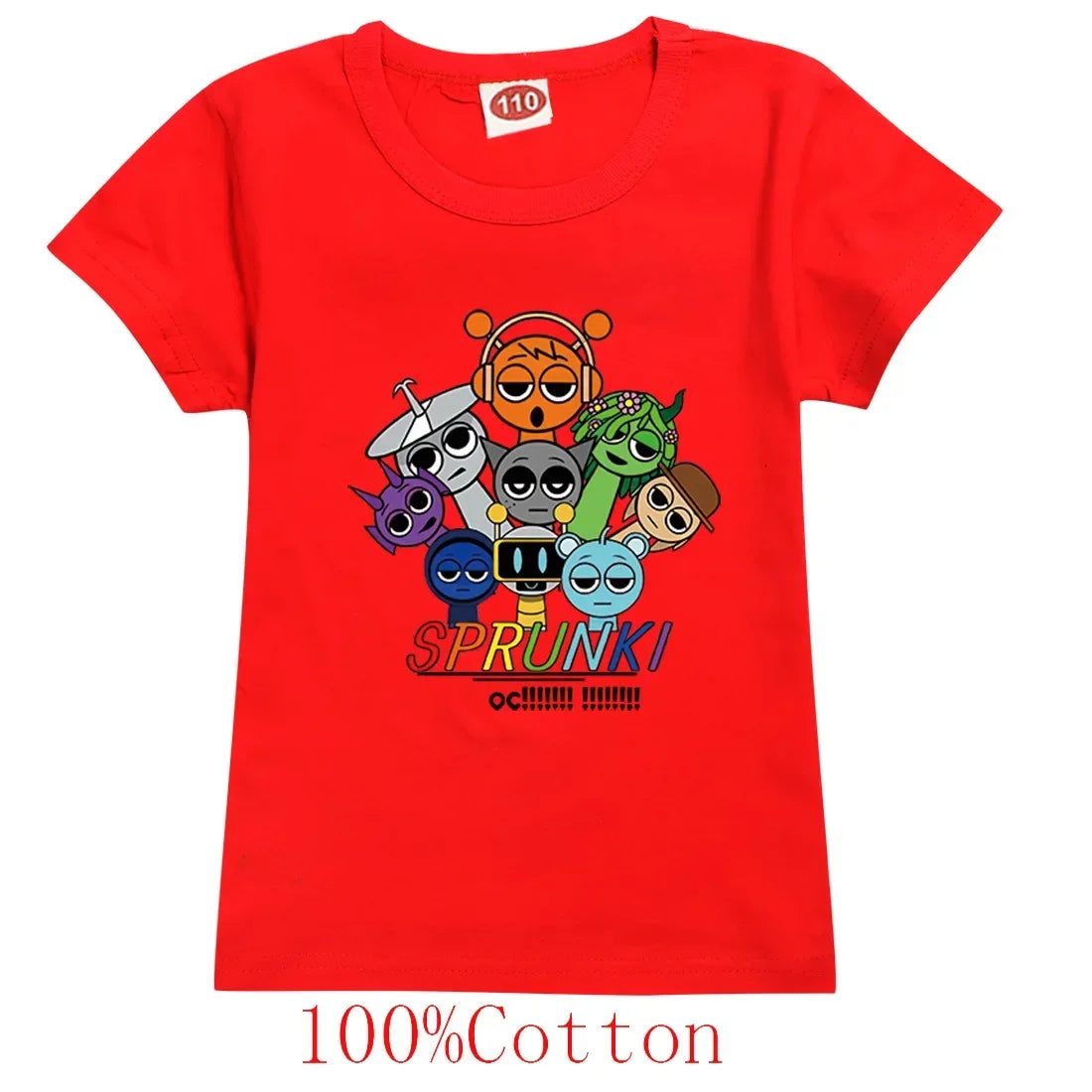 Spurki Horror Game Incrediblebox Printed Children's Short Sleeve T-shirt Summer Fashion Kid Tshirt Baby Tee Top Boy Girl Clothes
