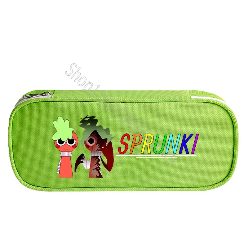 Sprunki Incredibox Cute Stationery Fashion Pencil Cases Cartoon Anime Game Print Bags School Office Supplies Pen Bag Party Gifts