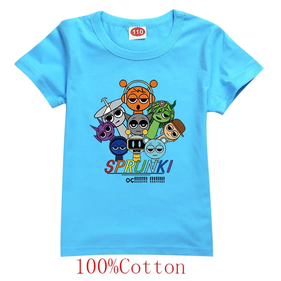 Spurki Horror Game Incrediblebox Printed Children's Short Sleeve T-shirt Summer Fashion Kid Tshirt Baby Tee Top Boy Girl Clothes